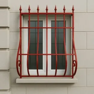 حفاظ پنجره مدل نیزه ای قوس دار