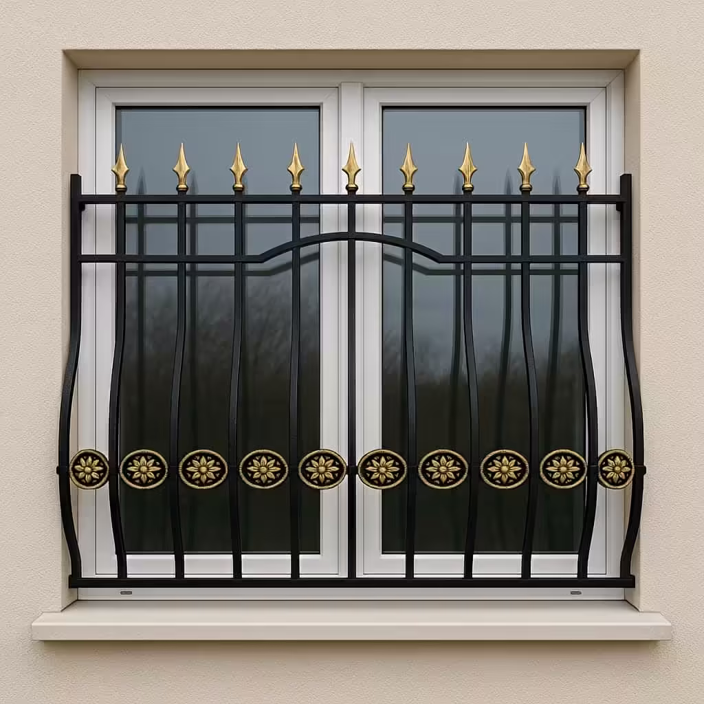 حفاظ پنجره مدل موج سرنیزه دار در رنگ‌های سفارشی