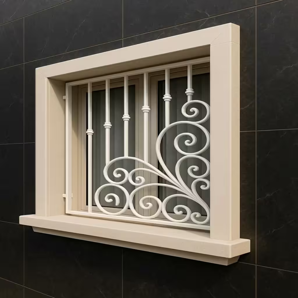 حفاظ پنجره مدل گل پیچ