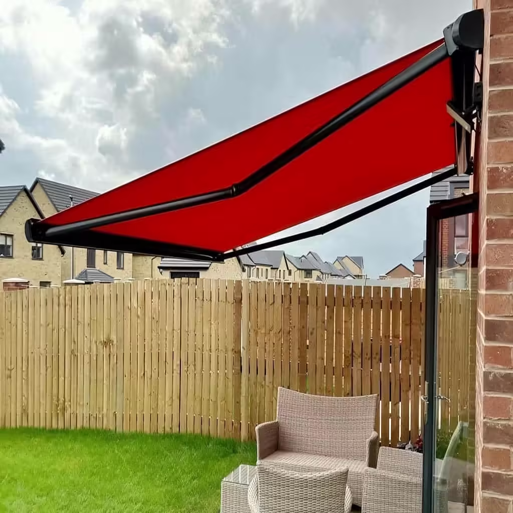 سایبان برقی اتوماتیک مغازه و پارکینگ 016 سایبان برقی ثابت