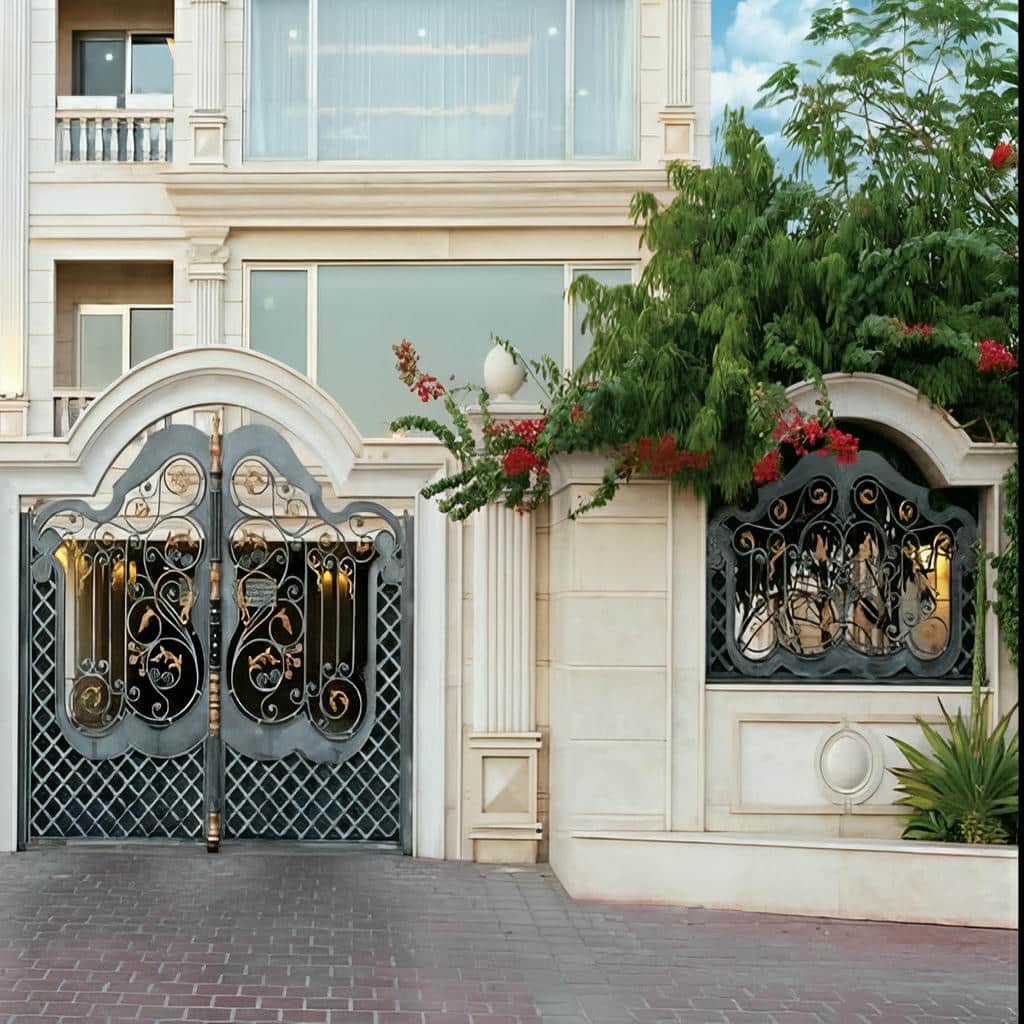 خرید درب حیاط ساده در فشم