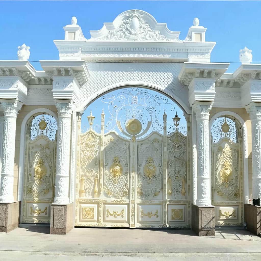 کارخانه درب حیاط رنگ کوره ای در یزد