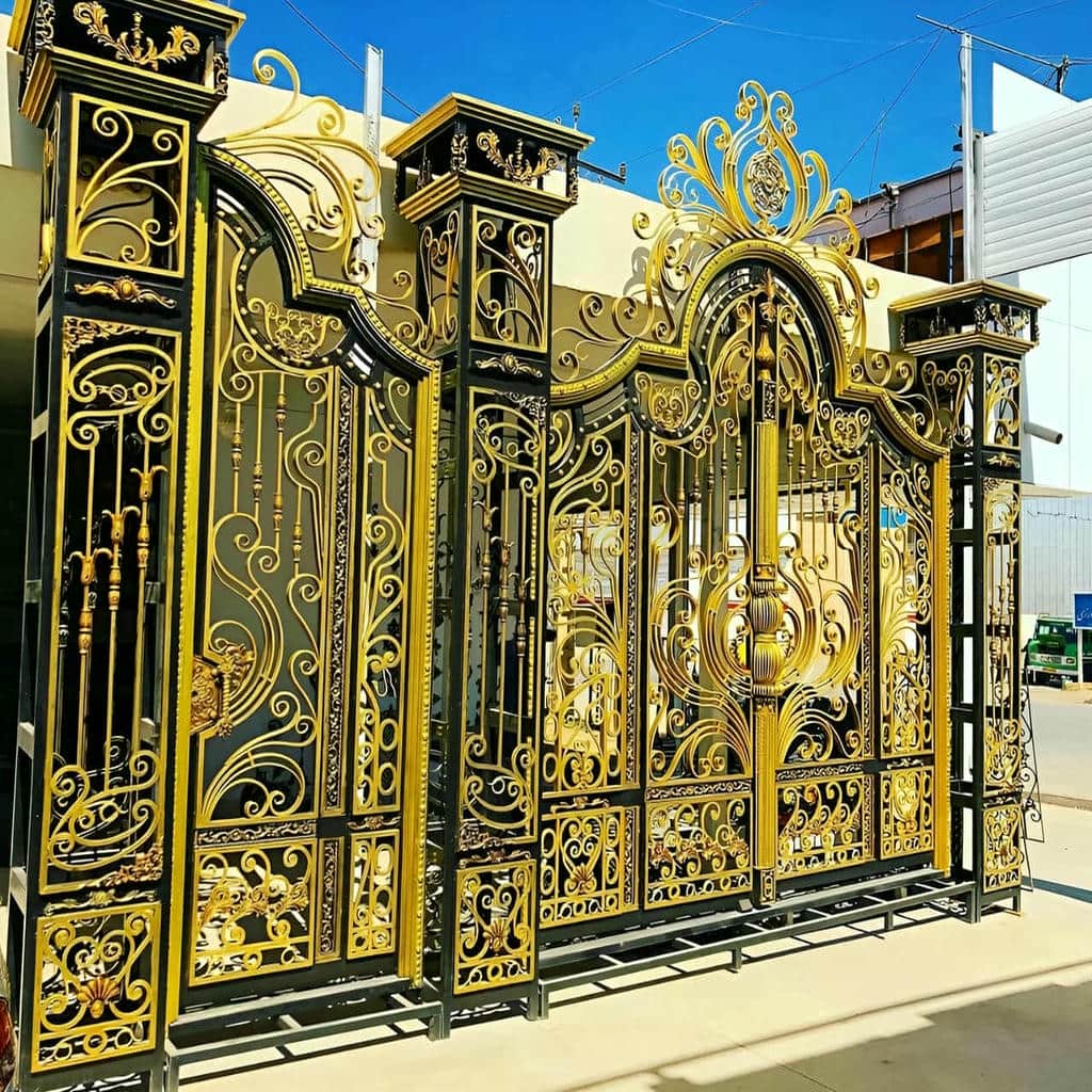 خرید درب حیاط پروفیل سنگین در اشتهارد