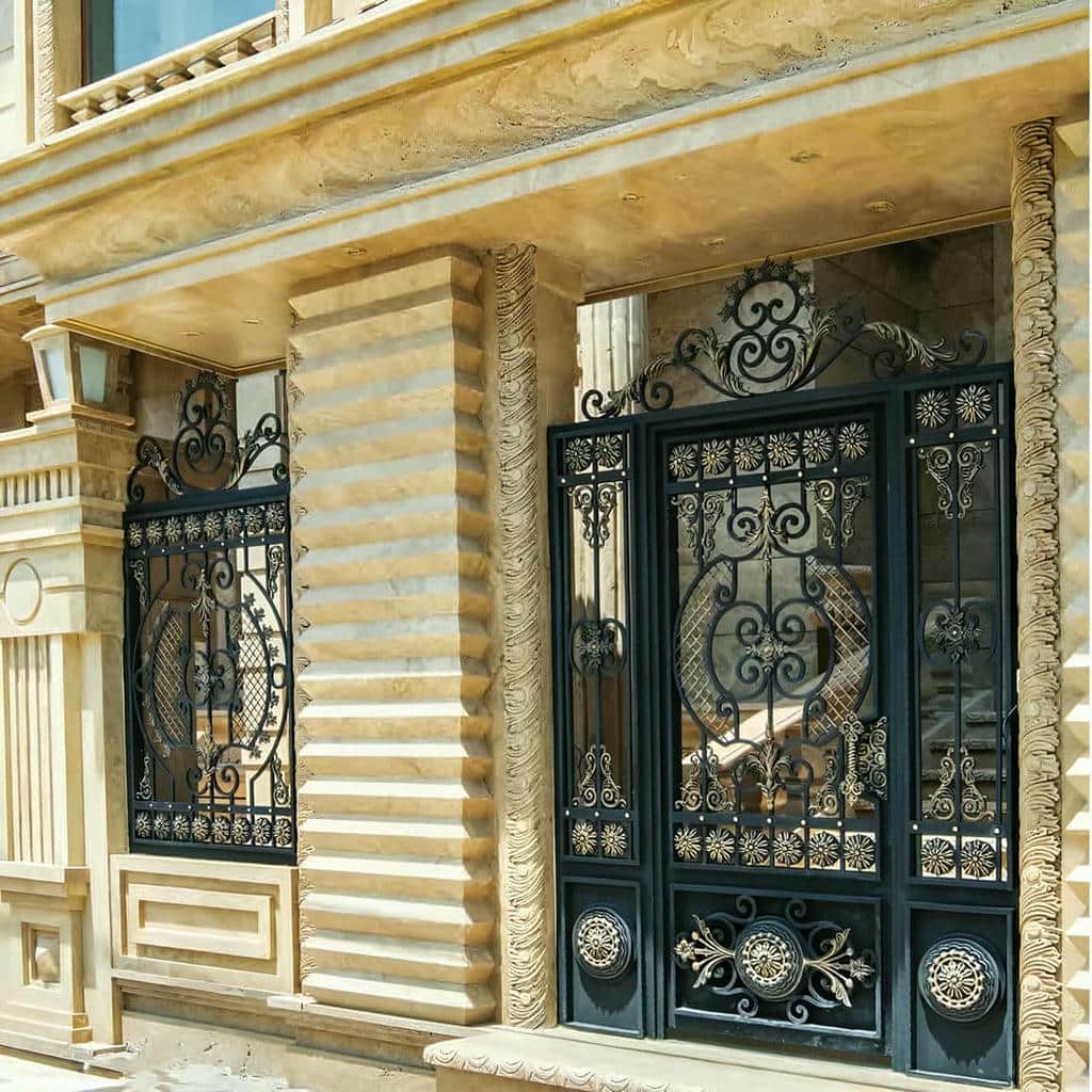 خرید درب حیاط پروفیل سنگین در پرند