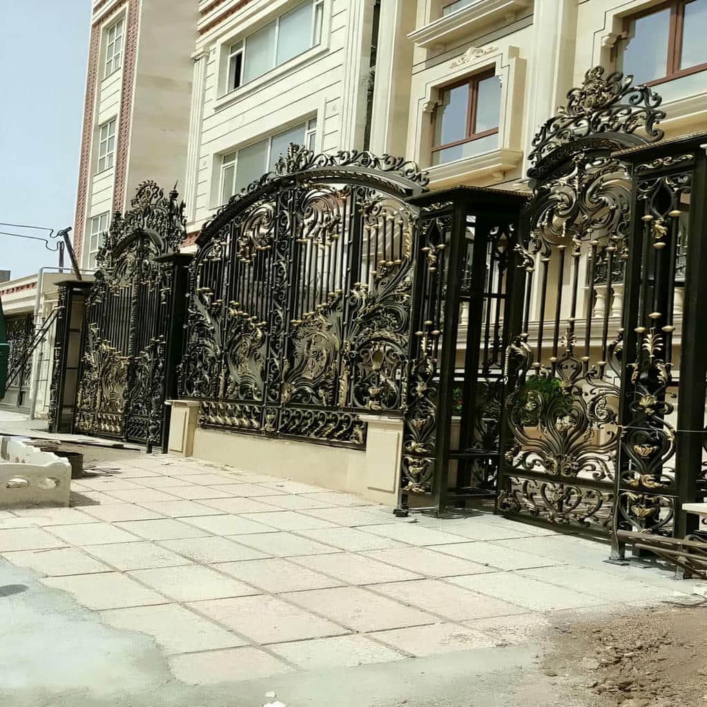 فروش درب حیاط رنگ کوره ای در بندر لنگه