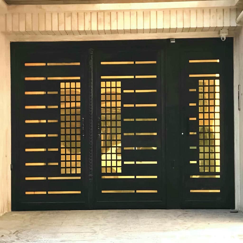 قیمت درب حیاط طرح کلاسیک در کردان