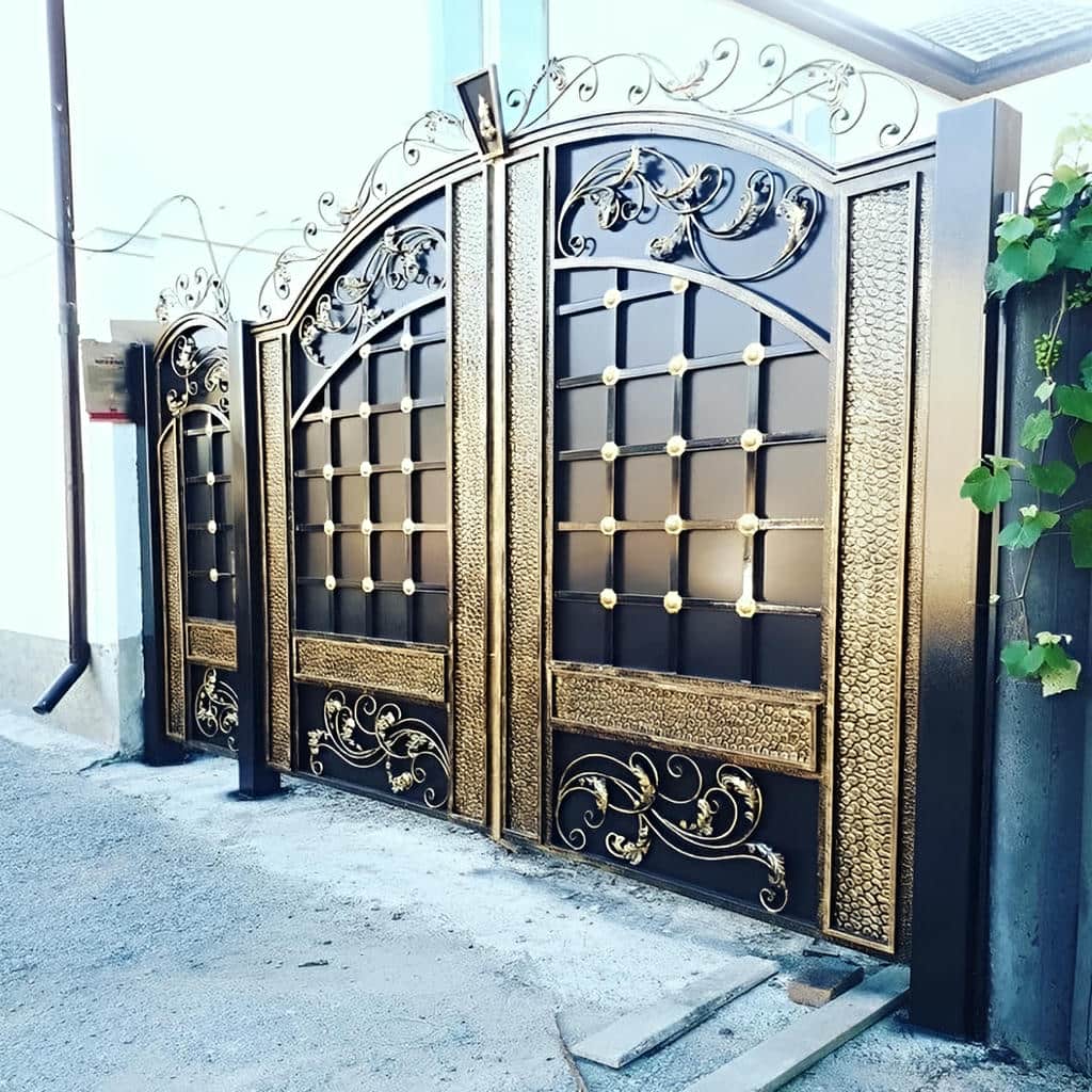 کارخانه درب حیاط رنگ کوره ای در مریوان