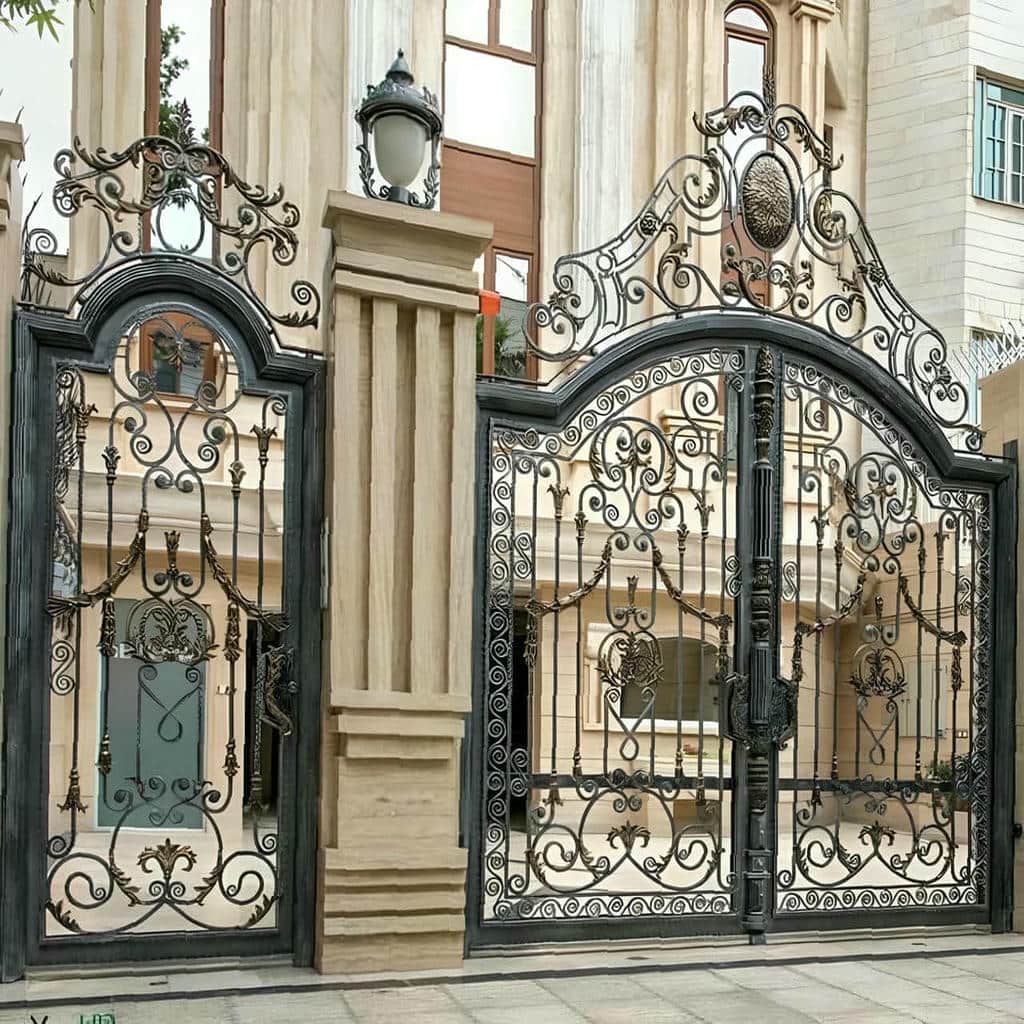 نصب درب حیاط فرفورژه در بندر لنگه