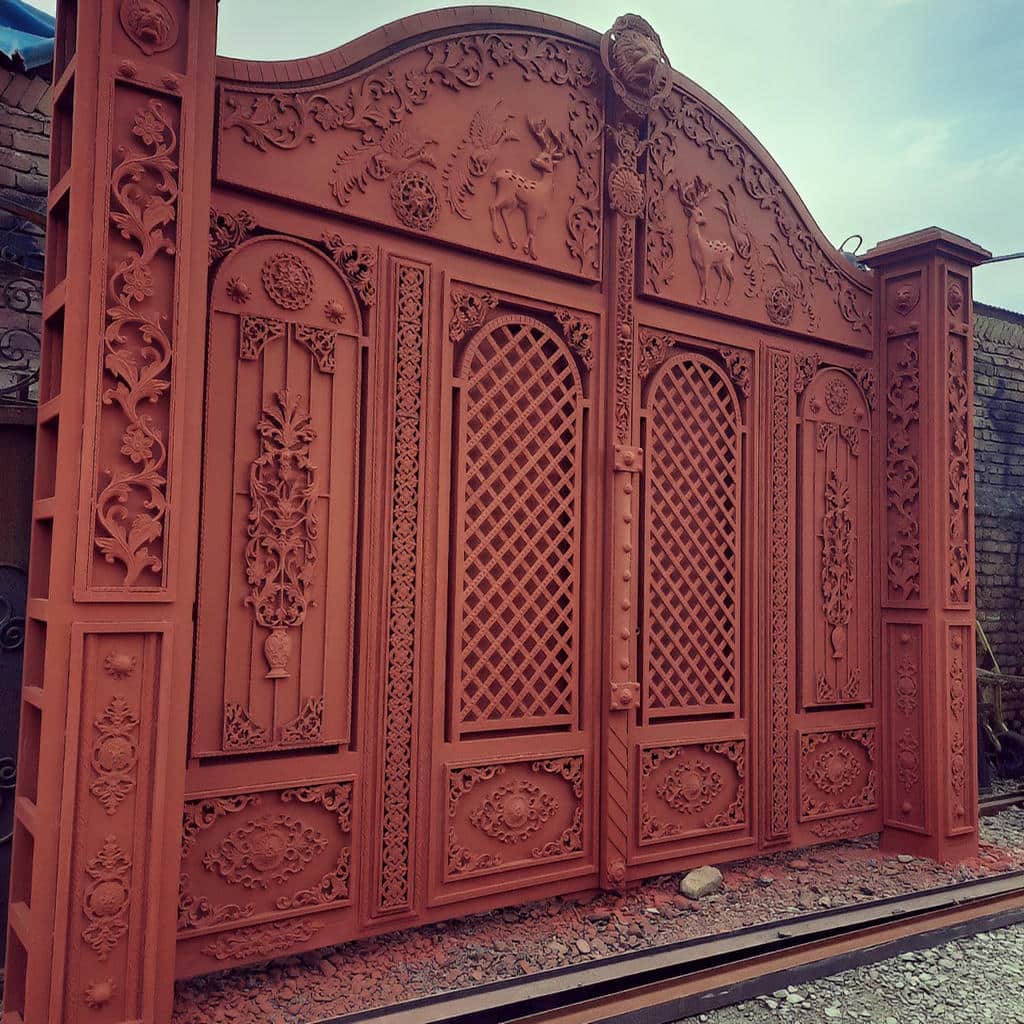 کارخانه درب حیاط رنگ کوره ای در بیرجند