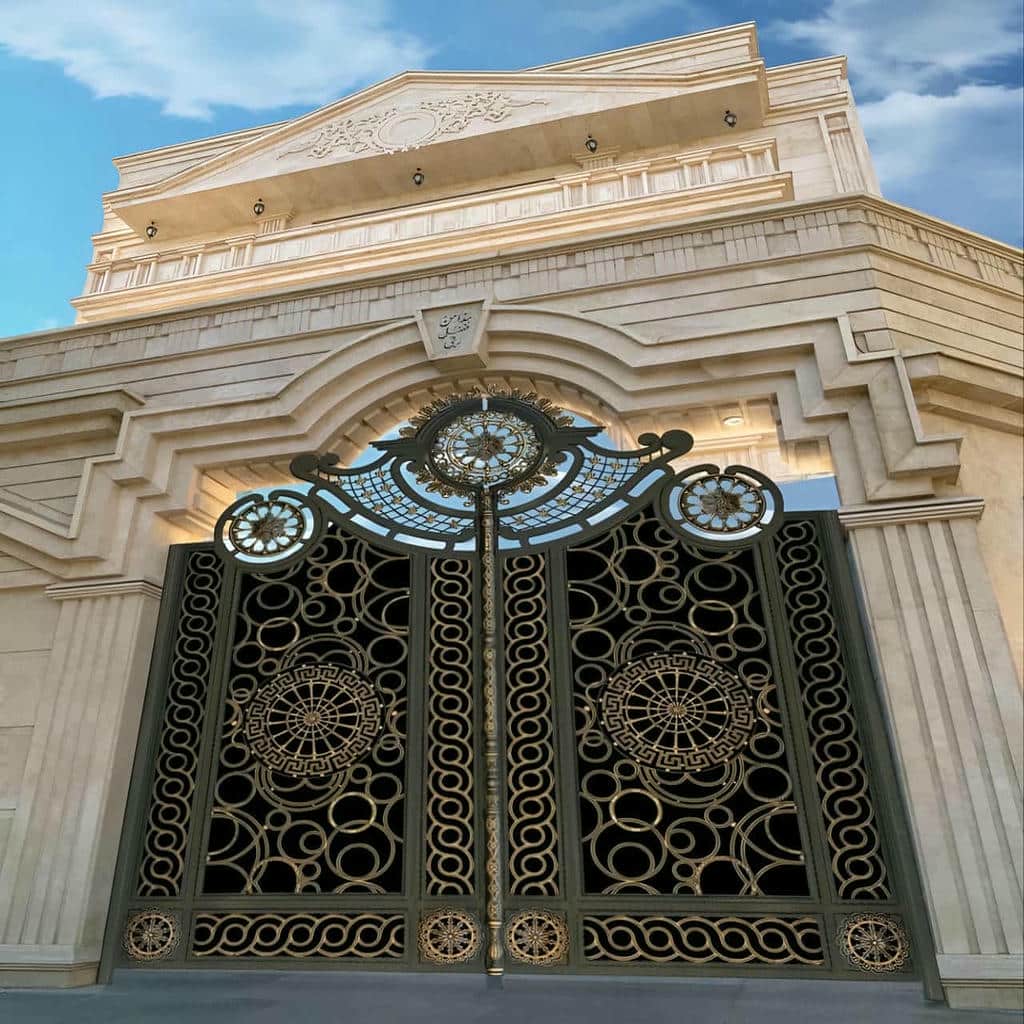 خرید درب حیاط ساده در ساوه