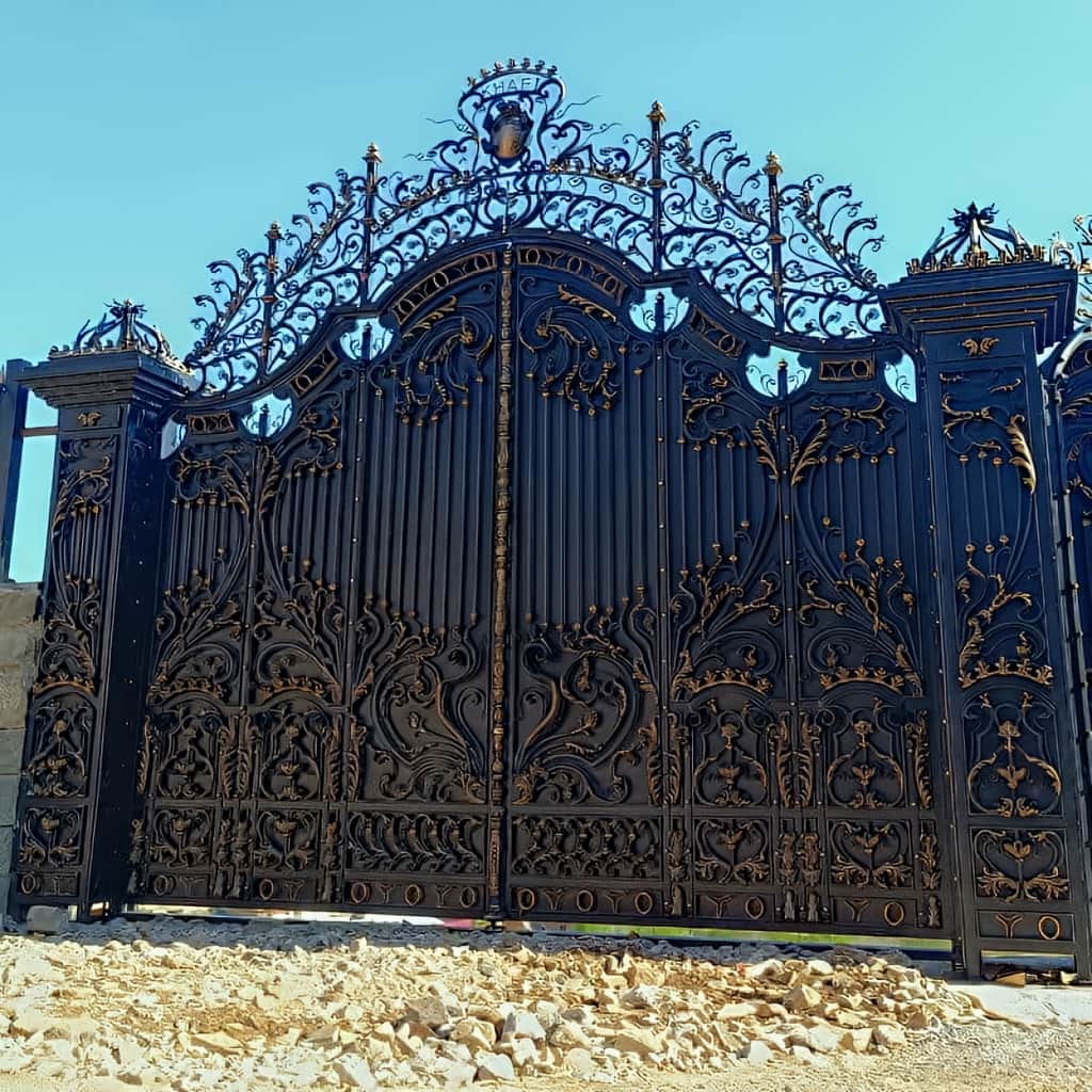 کارخانه درب حیاط رنگ کوره ای در گرگان