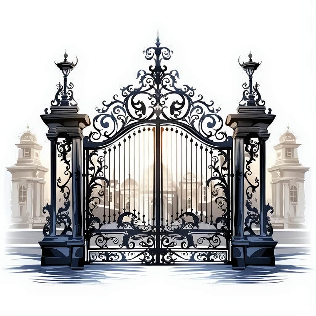 درب حیاط در مریوان
