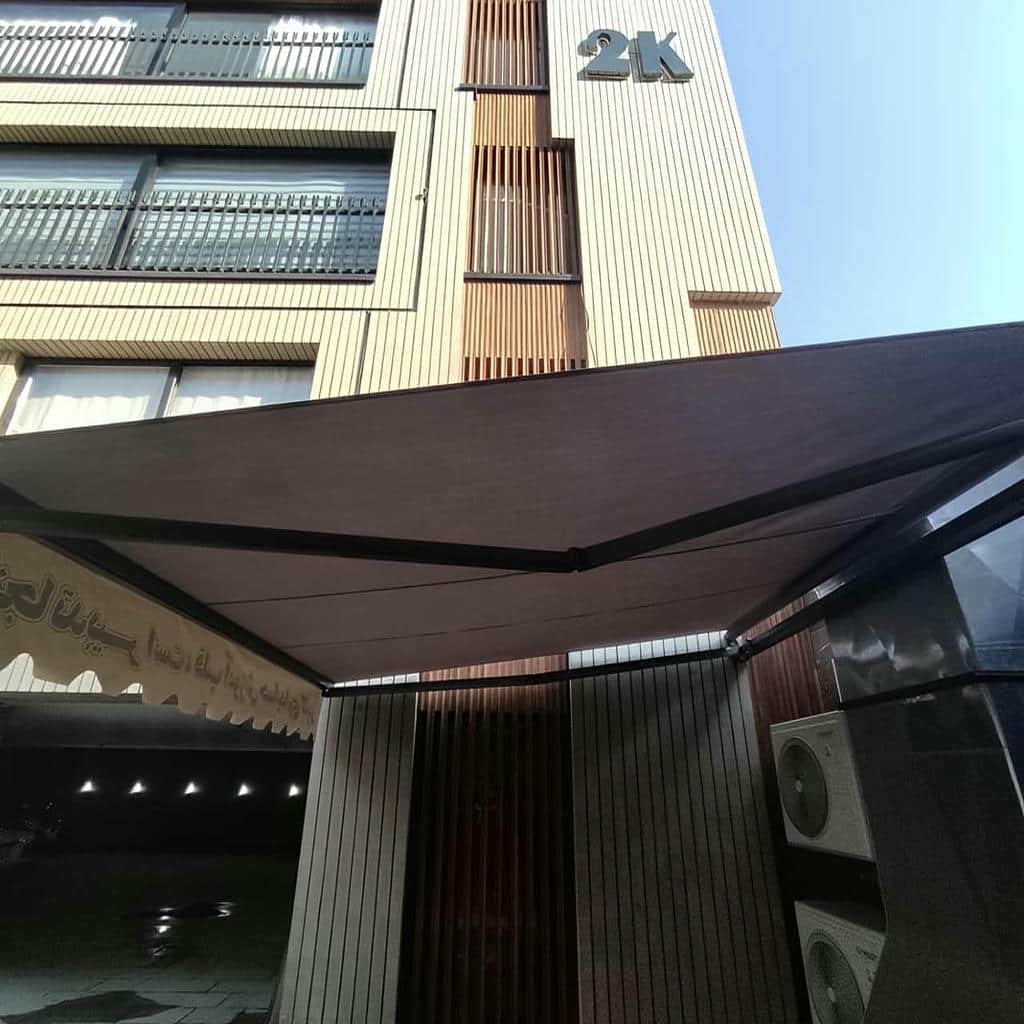 فروش سایبان برقی پارچه ضد UV در اندیشه