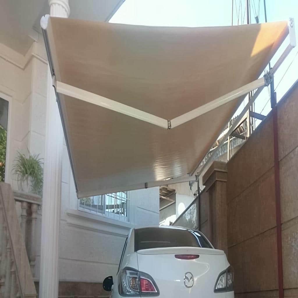 نصب سایبان برقی سازه مقاوم در پردیس