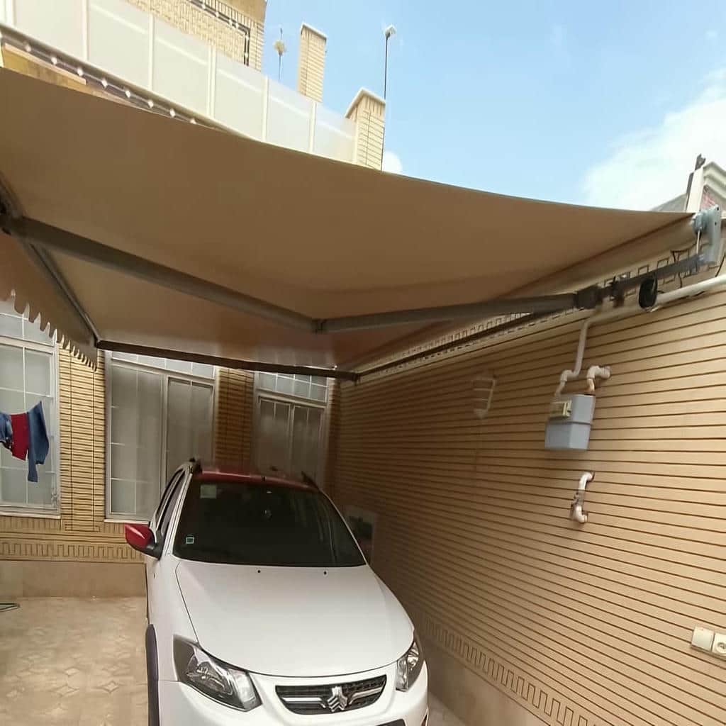 نصب سایبان برقی سازه مقاوم در آبسرد
