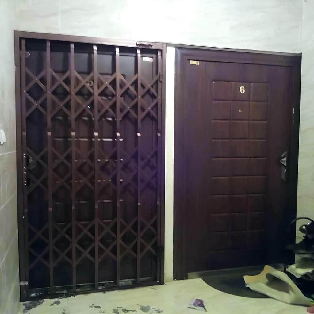 خرید درب آکاردئونی تسمه تقویت شده در گنبدکاووس