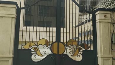 درب حیاط در کیش
