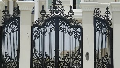درب حیاط در فشم