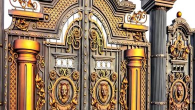 درب حیاط در بندر بوشهر
