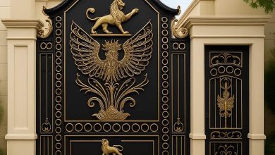 درب حیاط در سنندج