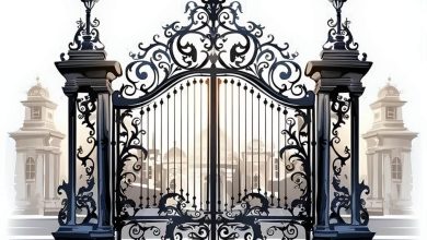 درب حیاط در مریوان