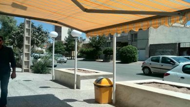 سایبان برقی در یاسوج