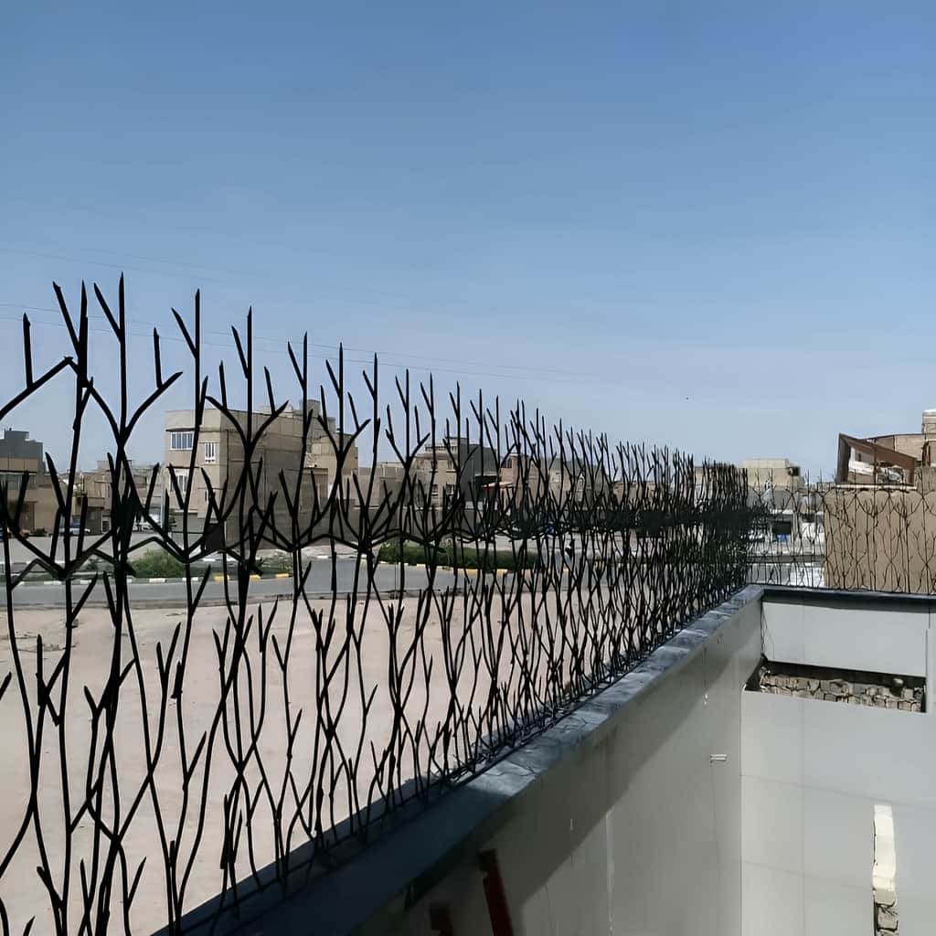 حفاظ شاخ گوزنی با رنگ مقاوم روی میلگردها