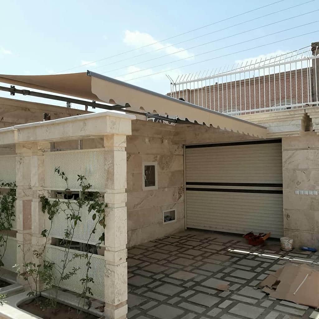 سایبان برقی صنعتی با اتصالات قوی و ایمن سایبان برقی صنعتی با اتصالات قوی و ایمن