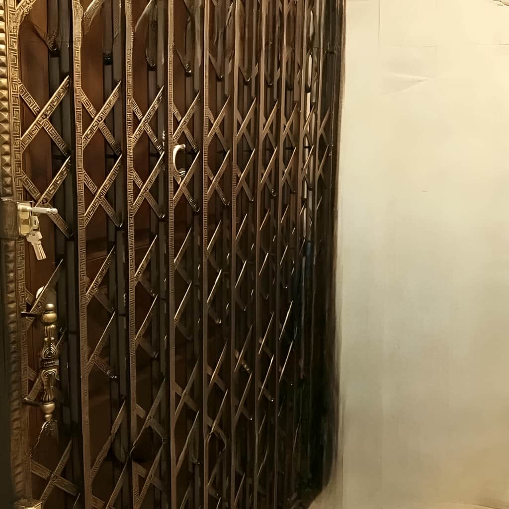 قیمت درب آکاردئونی شیک قفل دار بر اساس شرایط