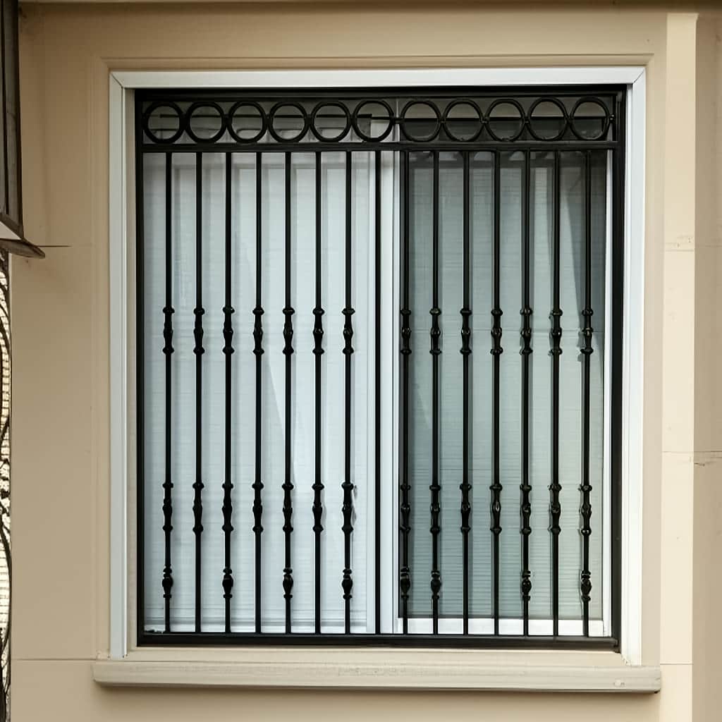 حفاظ پنجره کلاسیک طرح رومی برای پروژه نمای سنگی