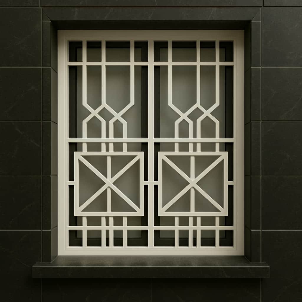 حفاظ پنجره طرح دار لیزری برای پروژه نمای مدرن