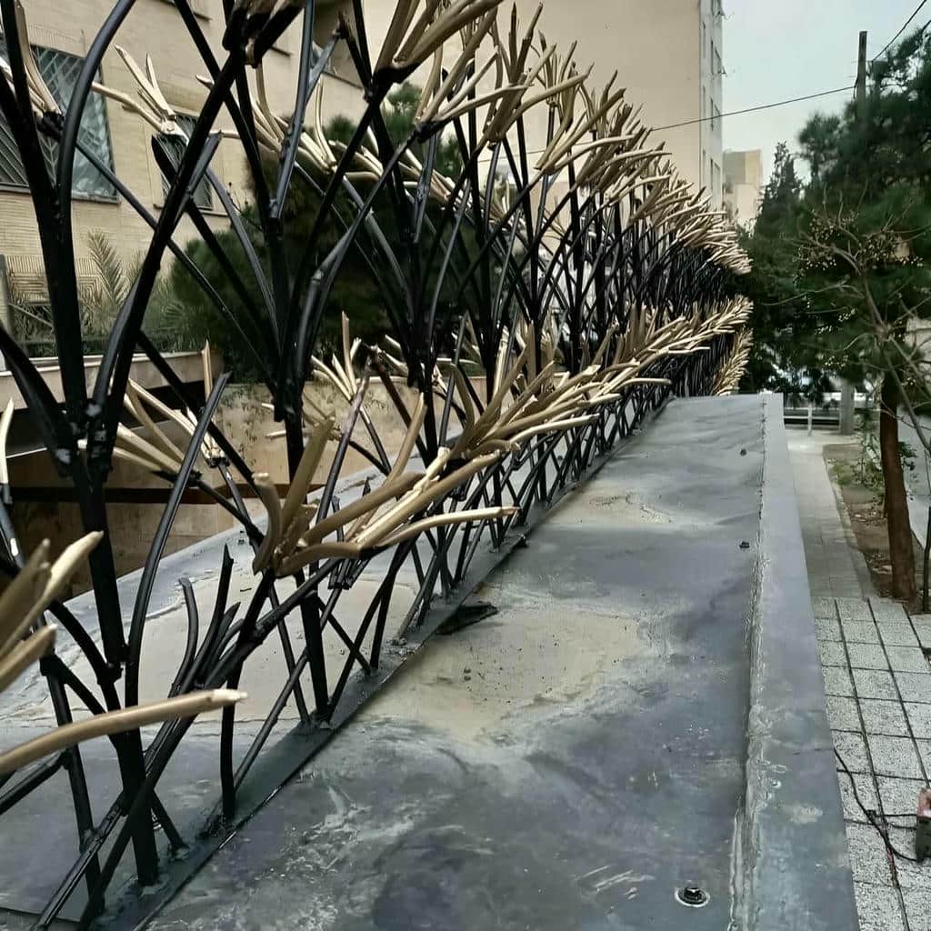 خدمات نصب حفاظ دیوار رنگ کوره ای با آماده‌سازی تاج