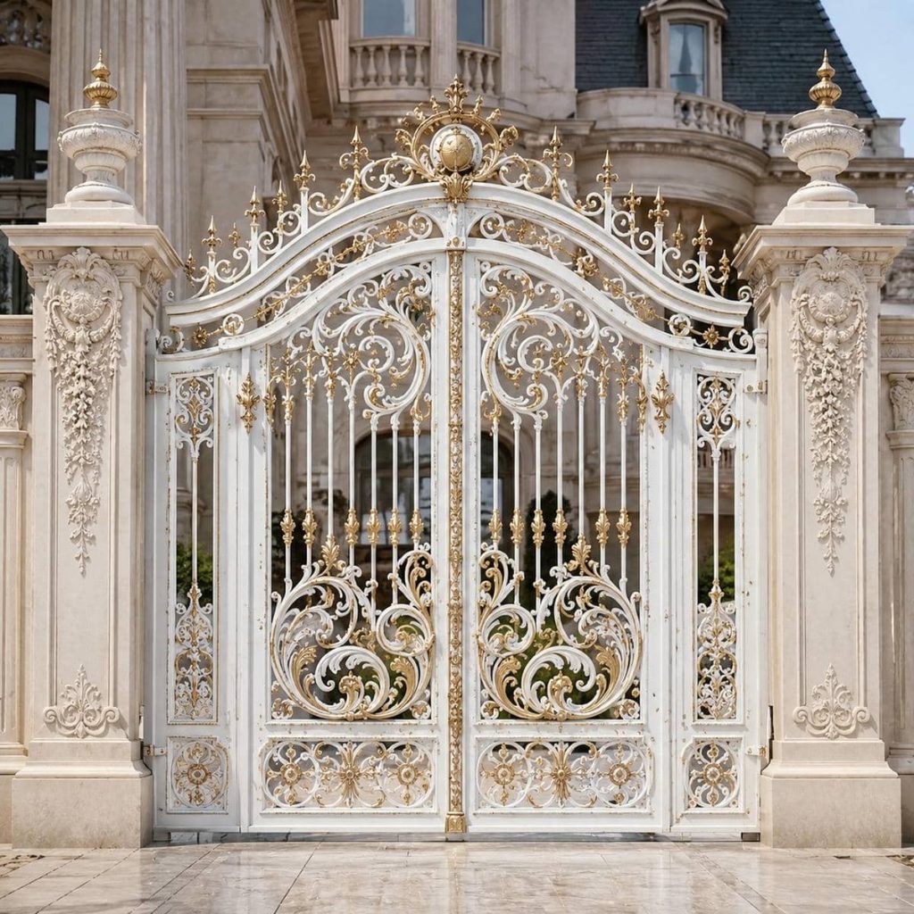 خرید درب پارکینگ آهنی ریلی با بررسی مسیر جانبی ورودی