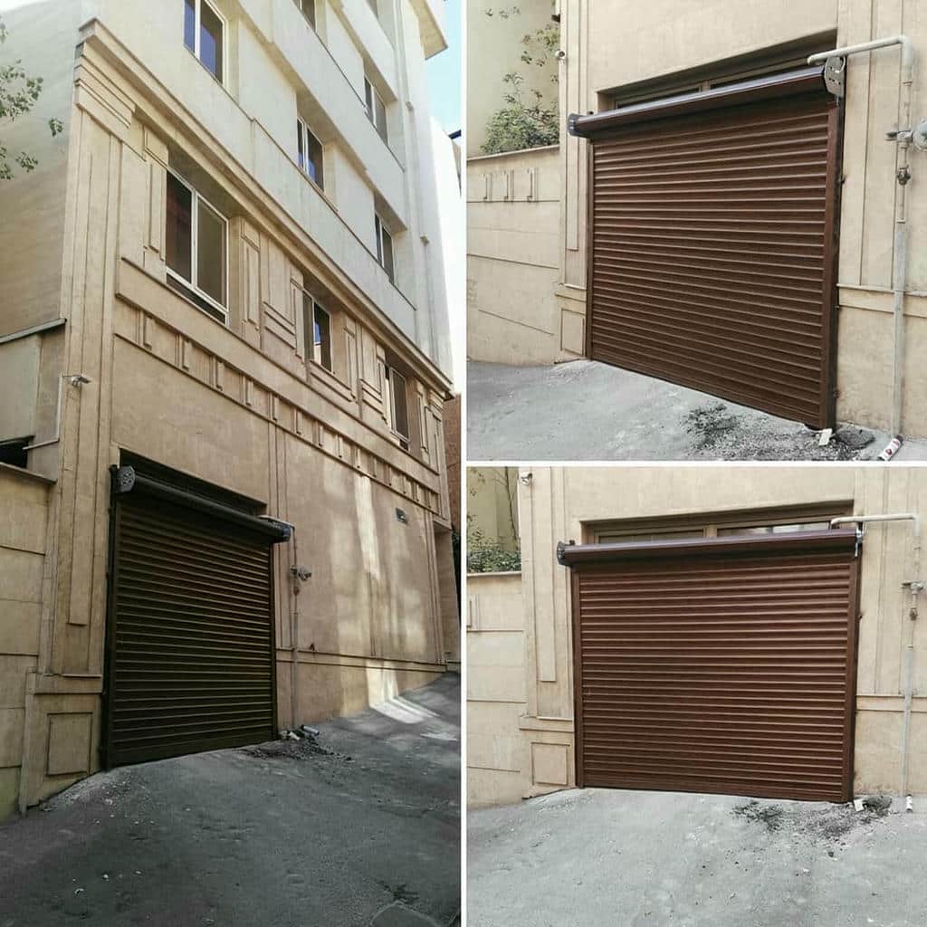 ساخت درب کرکره ای پارکینگ اتوماتیک برای دهانه عریض