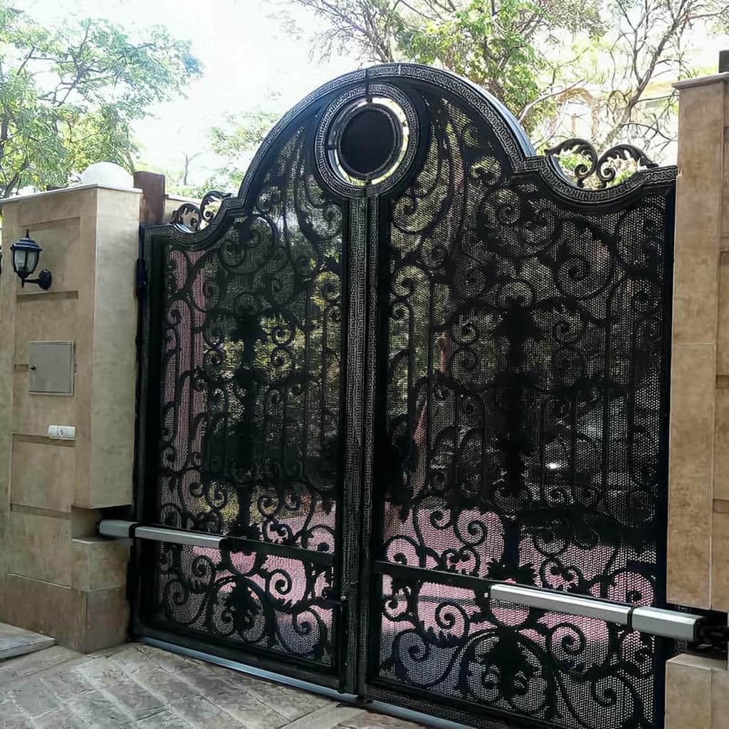 قیمت جک درب حیاط سنگین شاسی دار وابسته به موتور و نصب