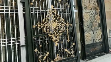 14 طرح درب حیاط نمای آجری