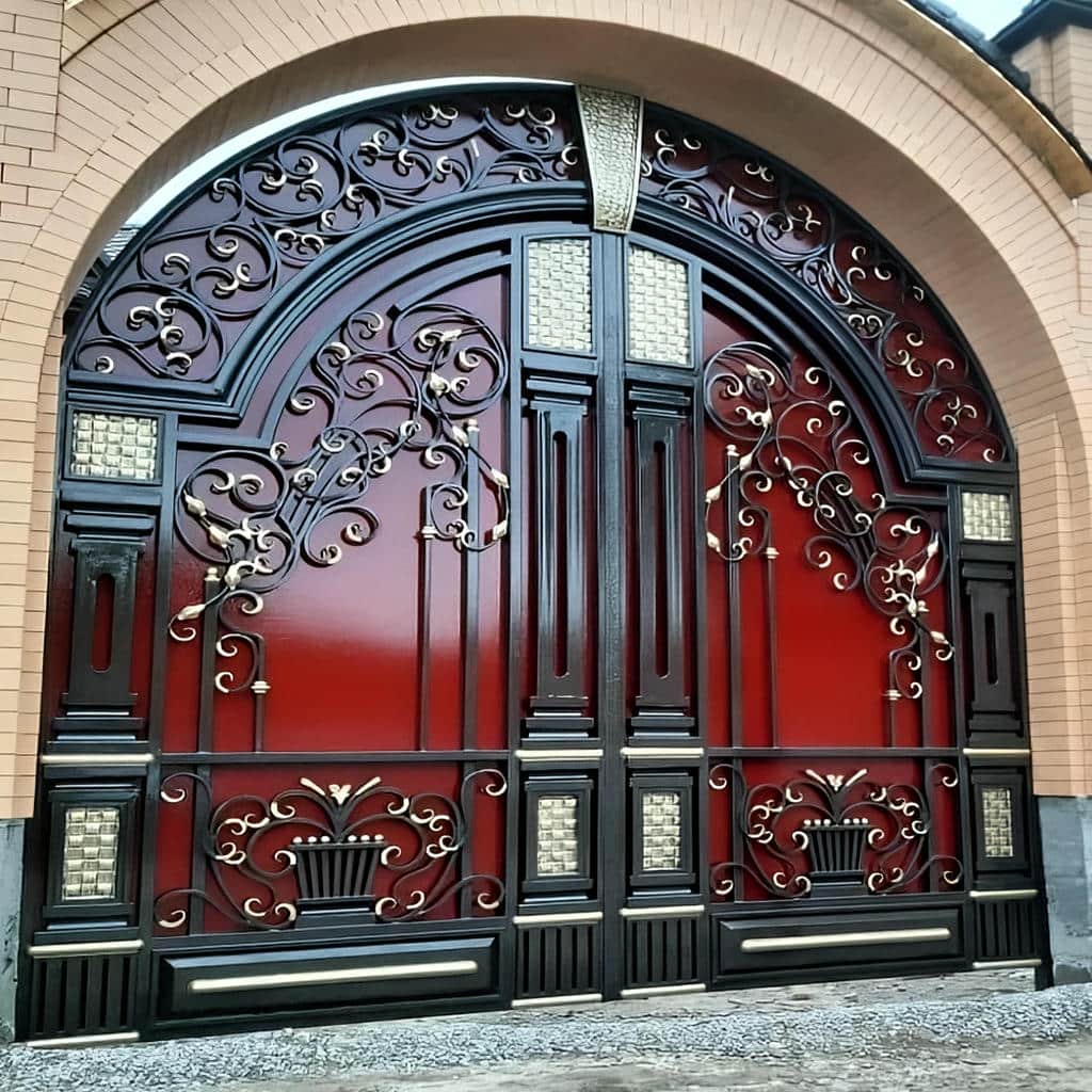 نصب درب ساختمان ساده شاسی فلزی با چهارچوب تراز