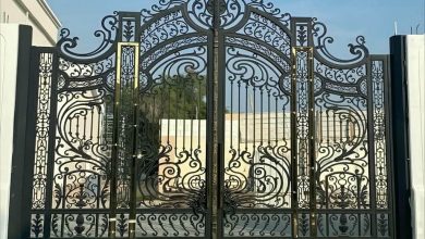 11 مدل درب حیاط پروفیلی کلاف دار