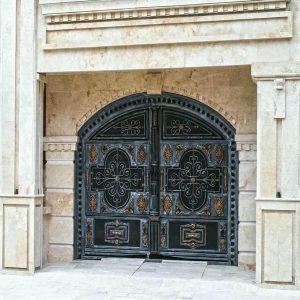 11 طرح درب پارکینگ آهنی ریلی
