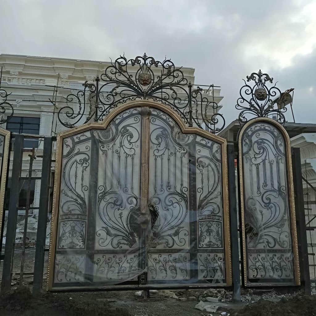 درب حیاط نمای آجری مدرن برای آجرکاری خطی