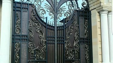 8 نمونه درب باغی ویلایی فرفورژه