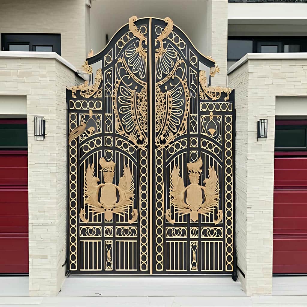 تولید درب حیاط بزرگ پارکینگ با پروفیل مقاوم