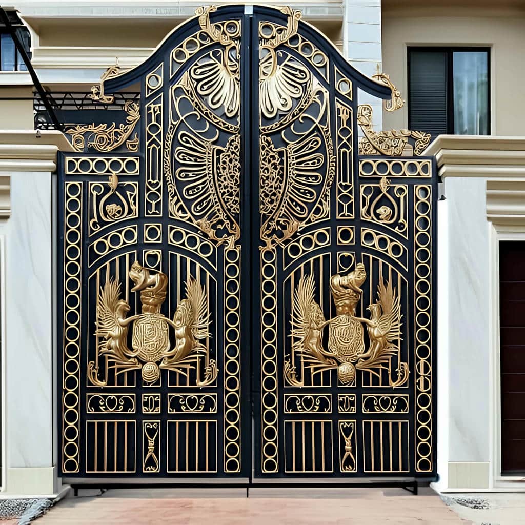نصب درب ویلایی نفررو کنار پارکینگ با اجرای دقیق