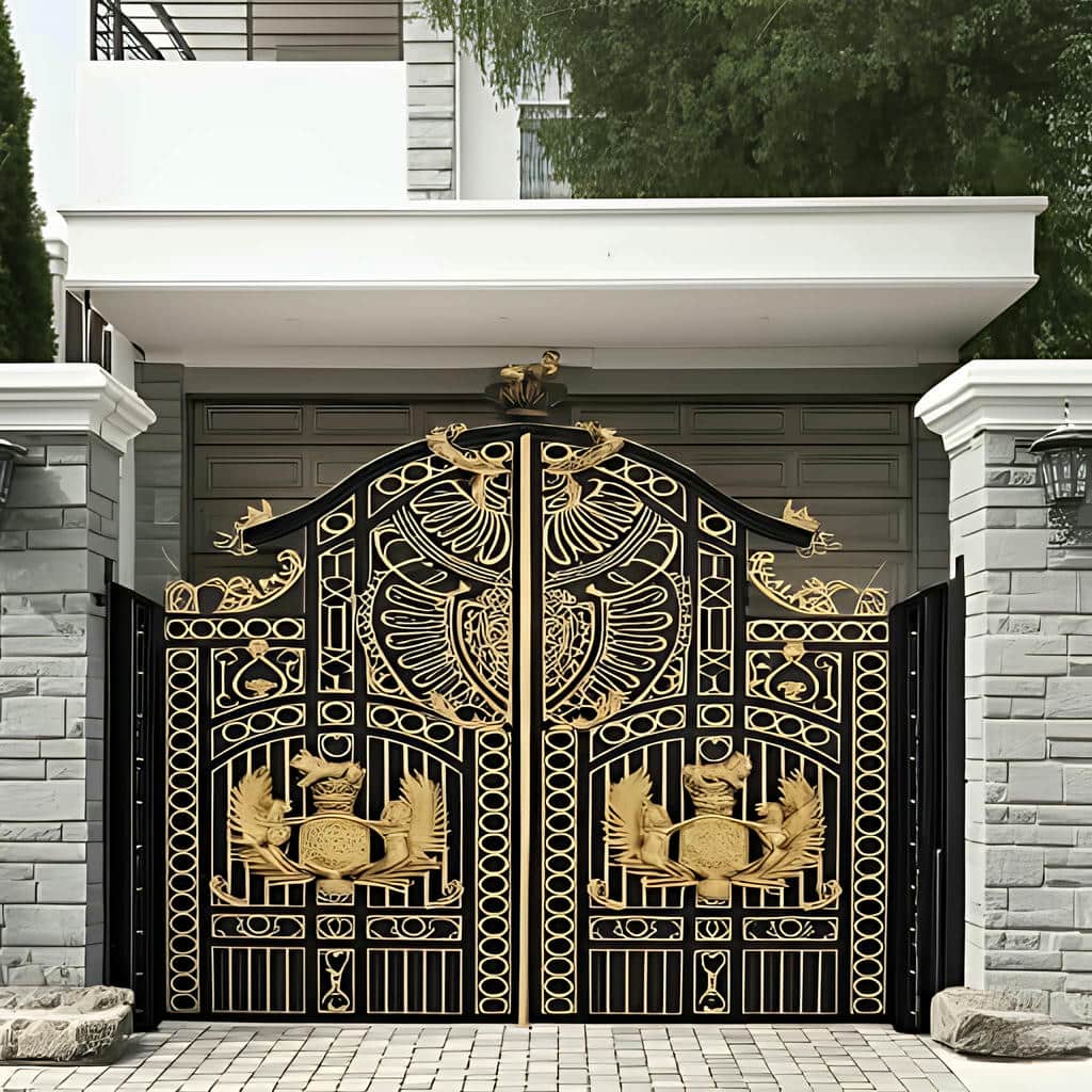 تولید درب پارکینگ شاسی فلزی تقویت شده با پروفیل آهنی مقاوم