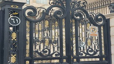 14 مدل درب حیاط بزرگ پارکینگ