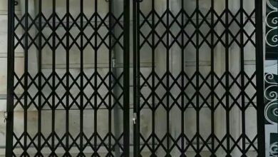 نرده آکاردئونی پروژه نوساز با ساختار فلزی مقاوم