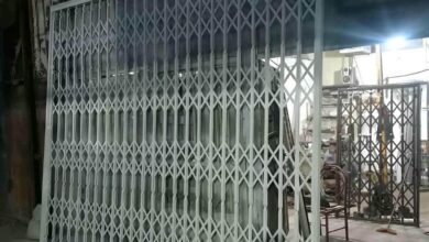 حفاظ ضربدری آکاردئونی ساختمان قدیمی با ساختار فلزی مقاوم