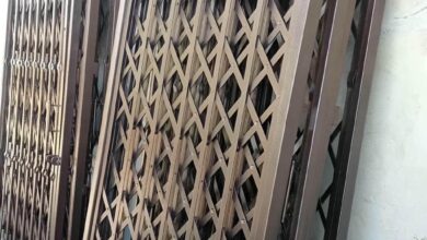 درب حفاظتی آپارتمان مدرن مینیمال