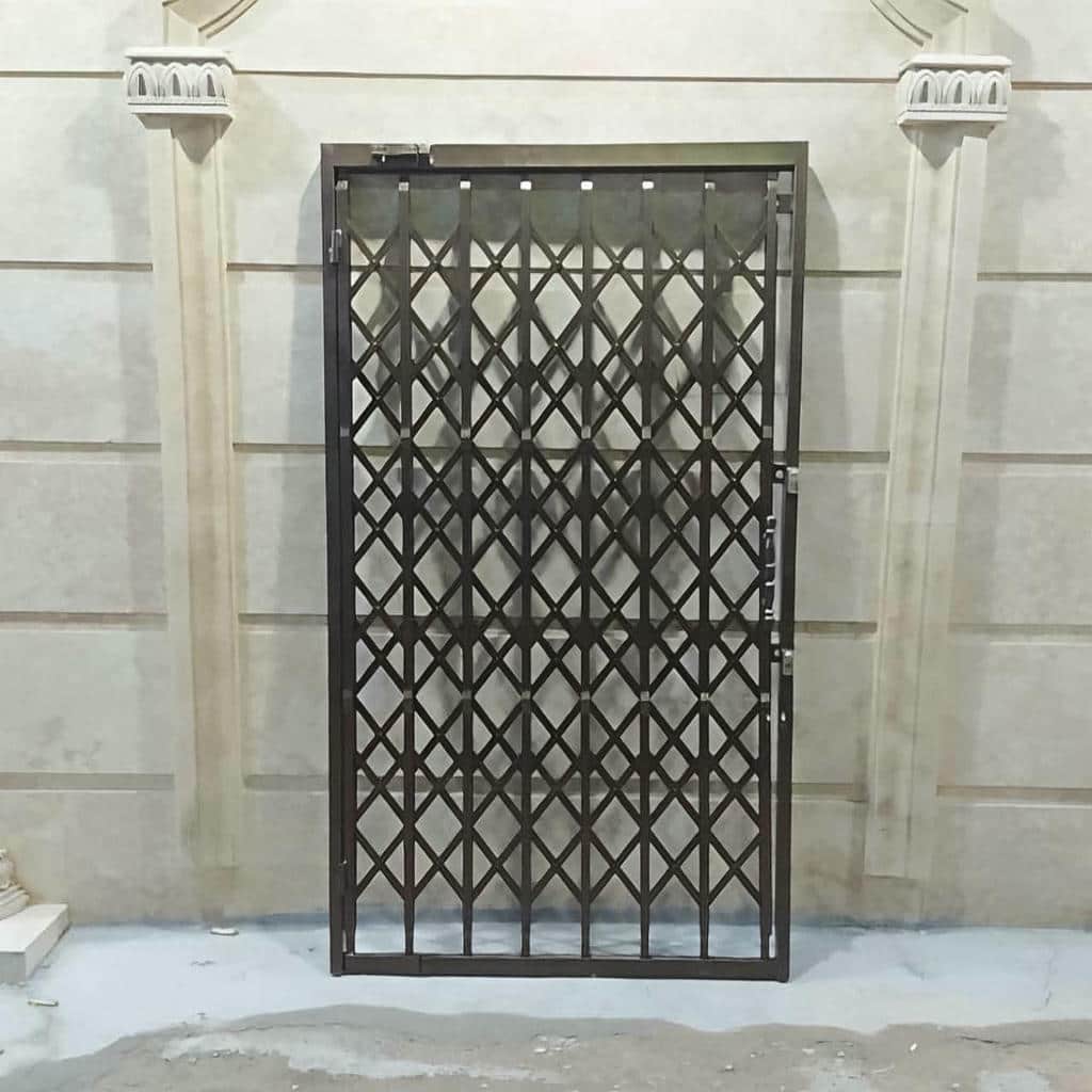 نرده آکاردئونی قفل امنیتی