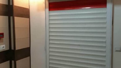کرکره برقی تیغه مقاوم برای ورودی خانه و آپارتمان